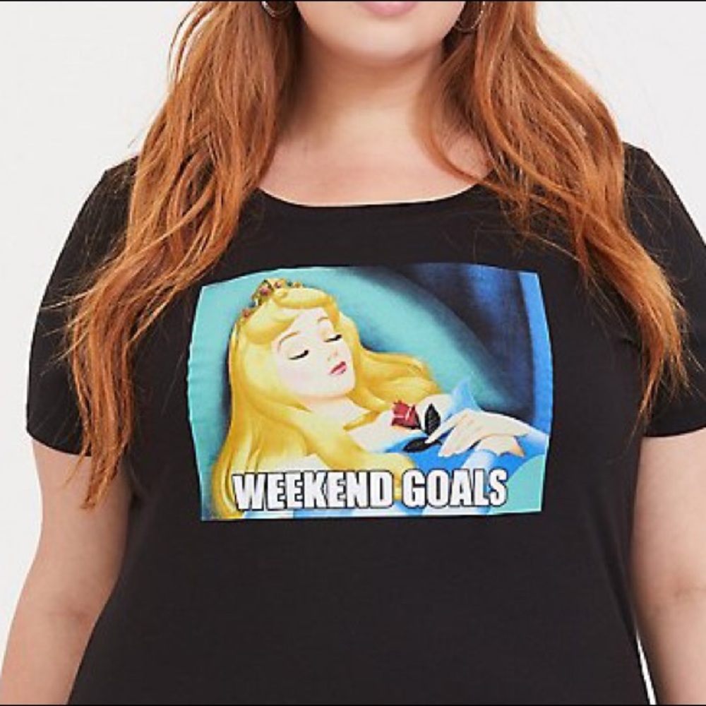 Torrid Sleeping Beauty Meme Shirt